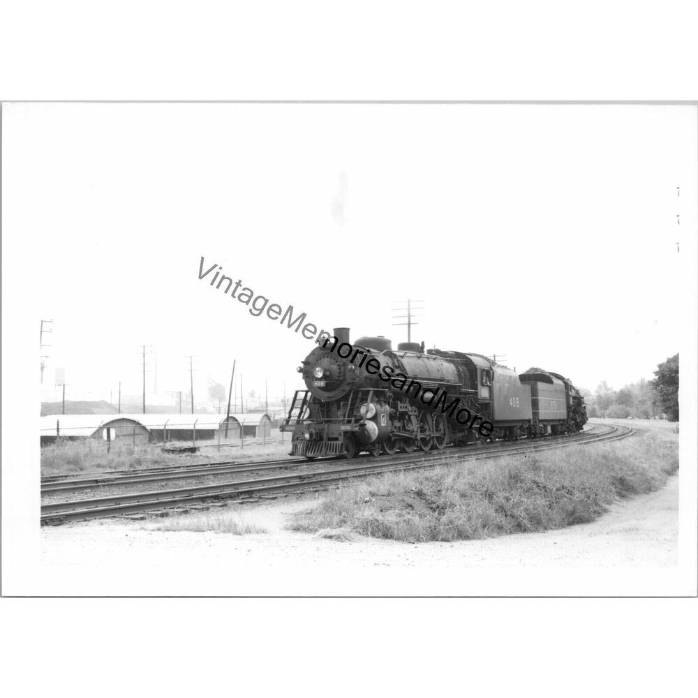 Vtg Louisville & Nashville Railroad LN 408 Steam Locomotive Real Photo T2-684‎